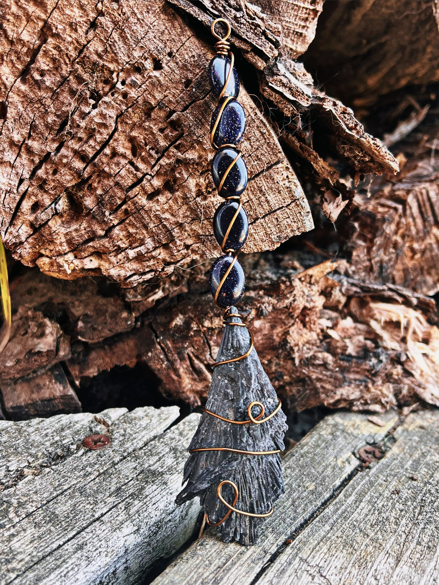 Black kyanite witches broom