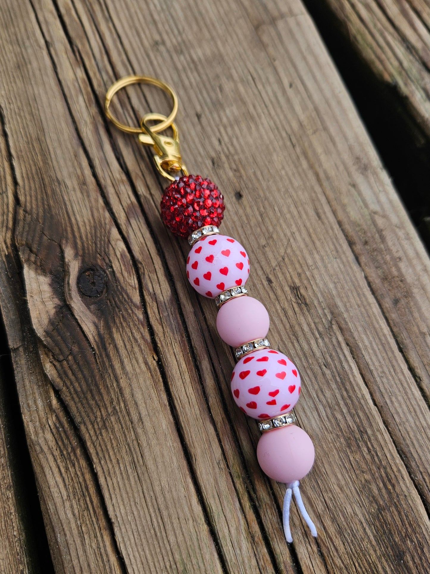 Vday sparkle keychain