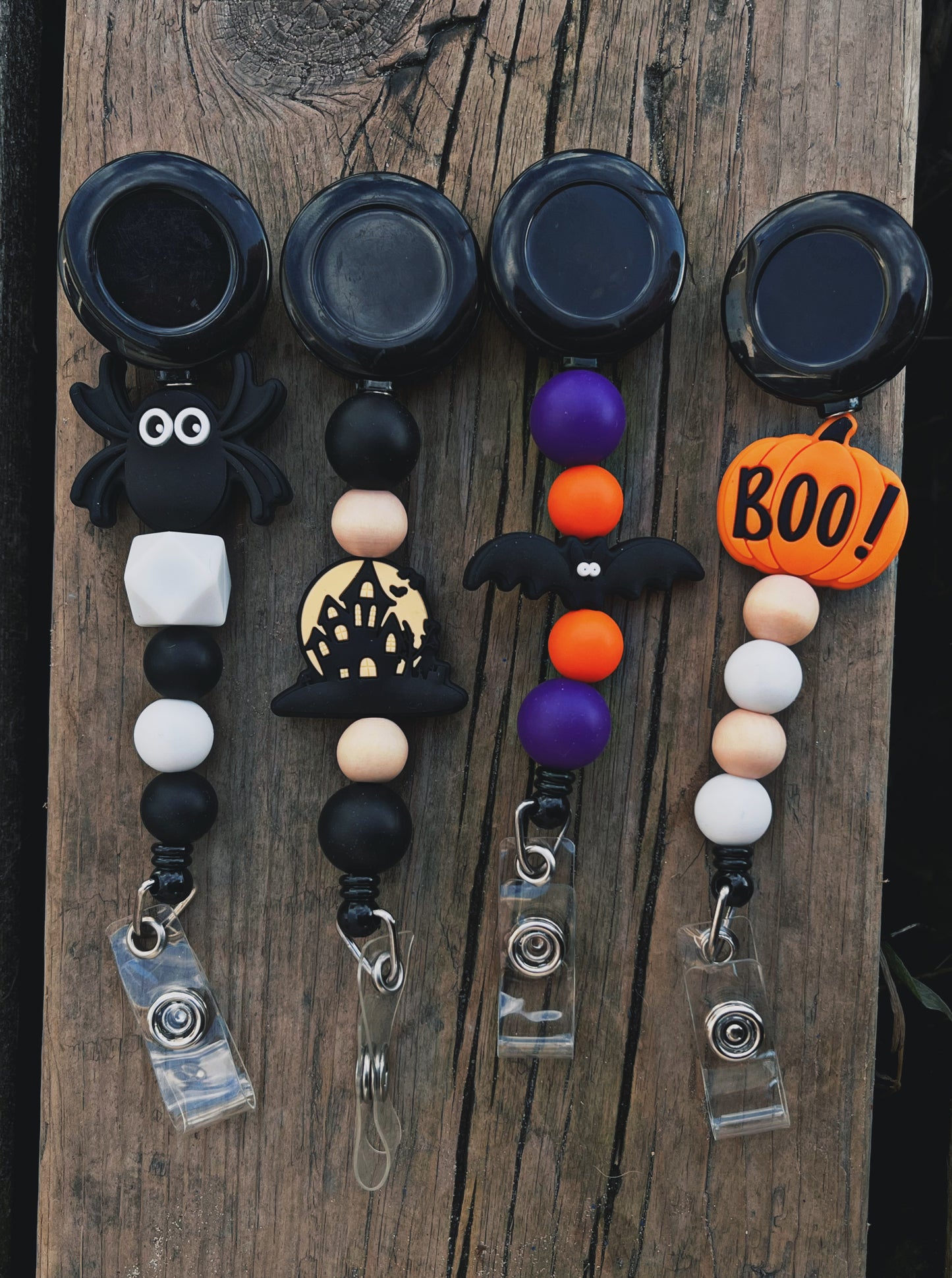 Halloween Badge reel/keychain