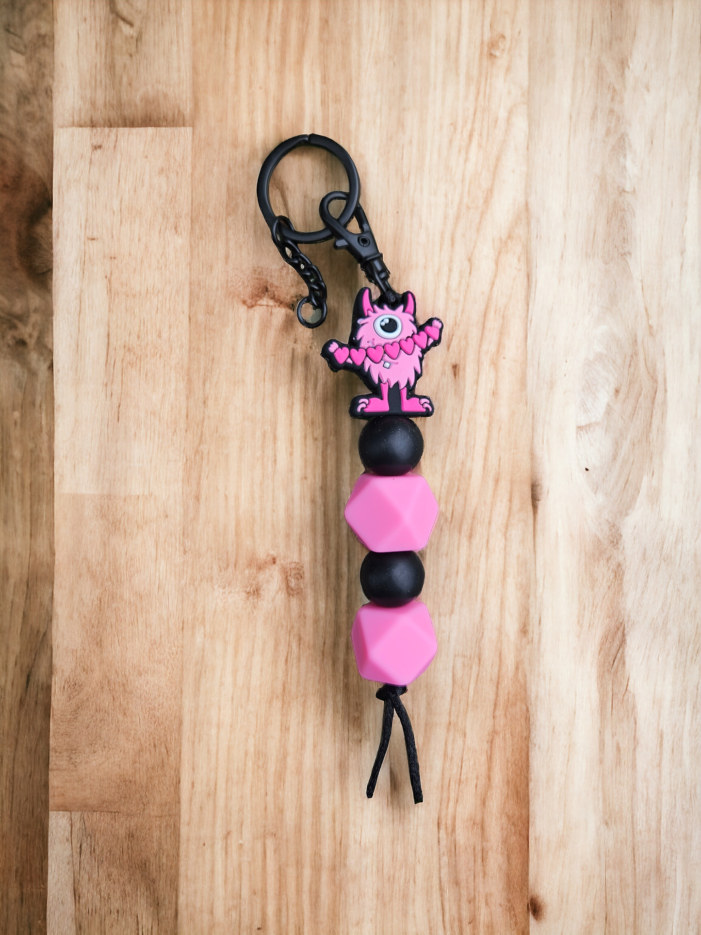 Vday monster keychain