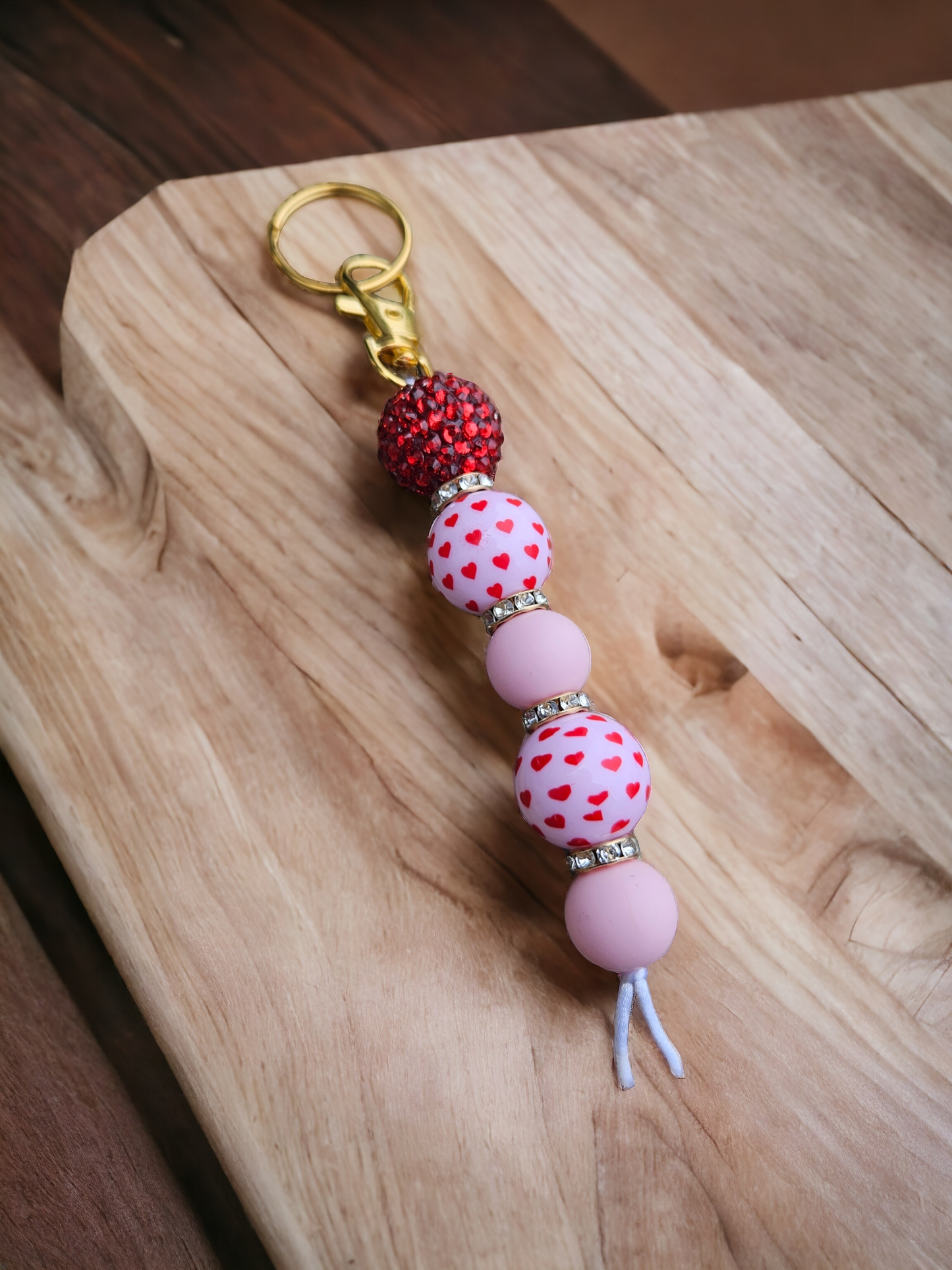 Vday sparkle keychain