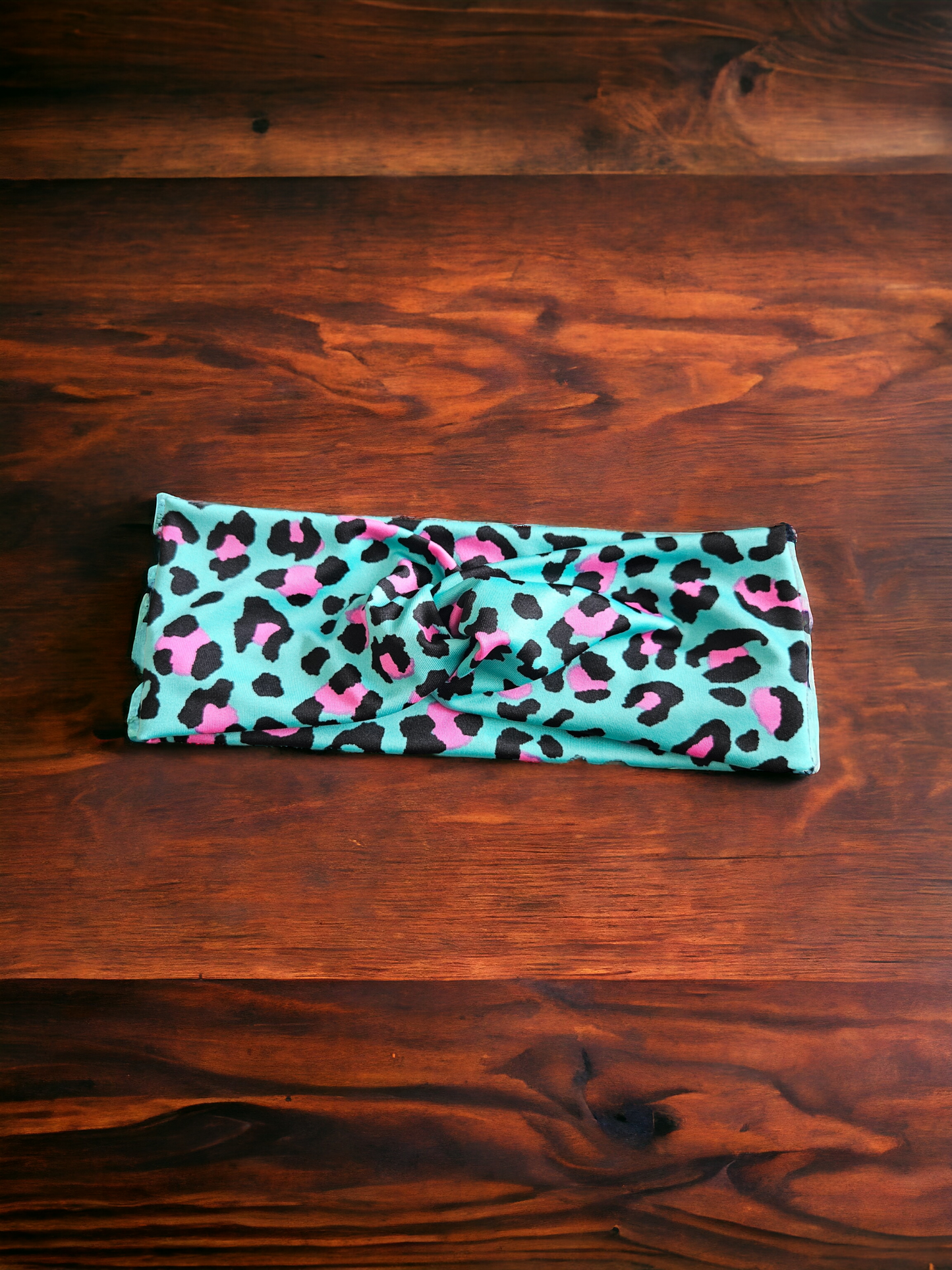 Neon leopard headband