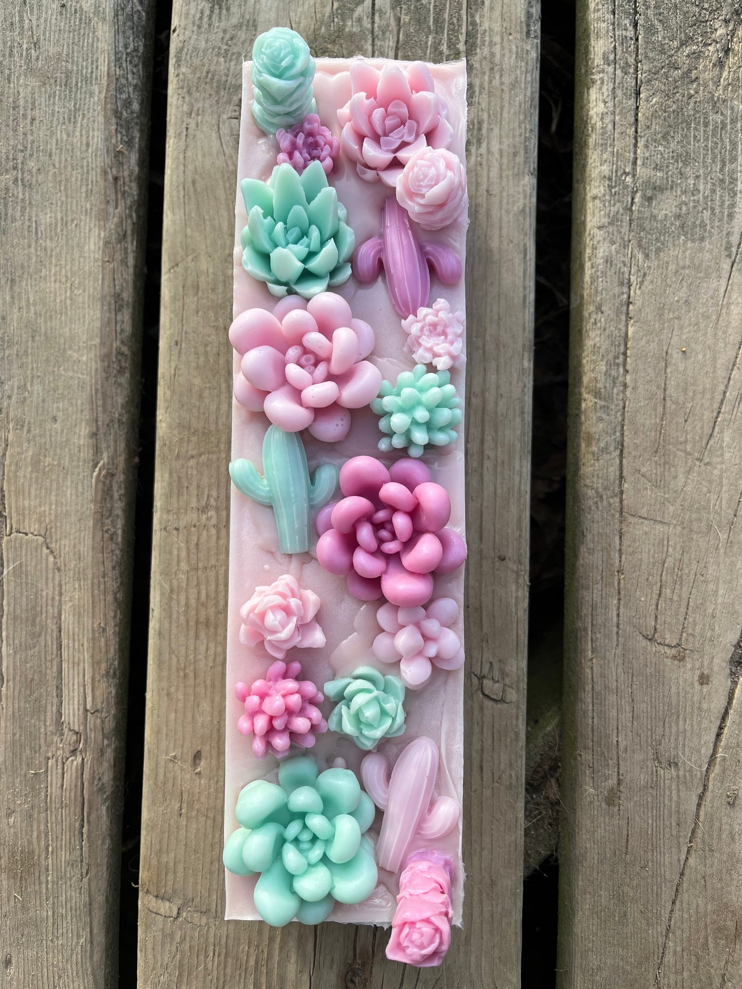 Succulent spring soap