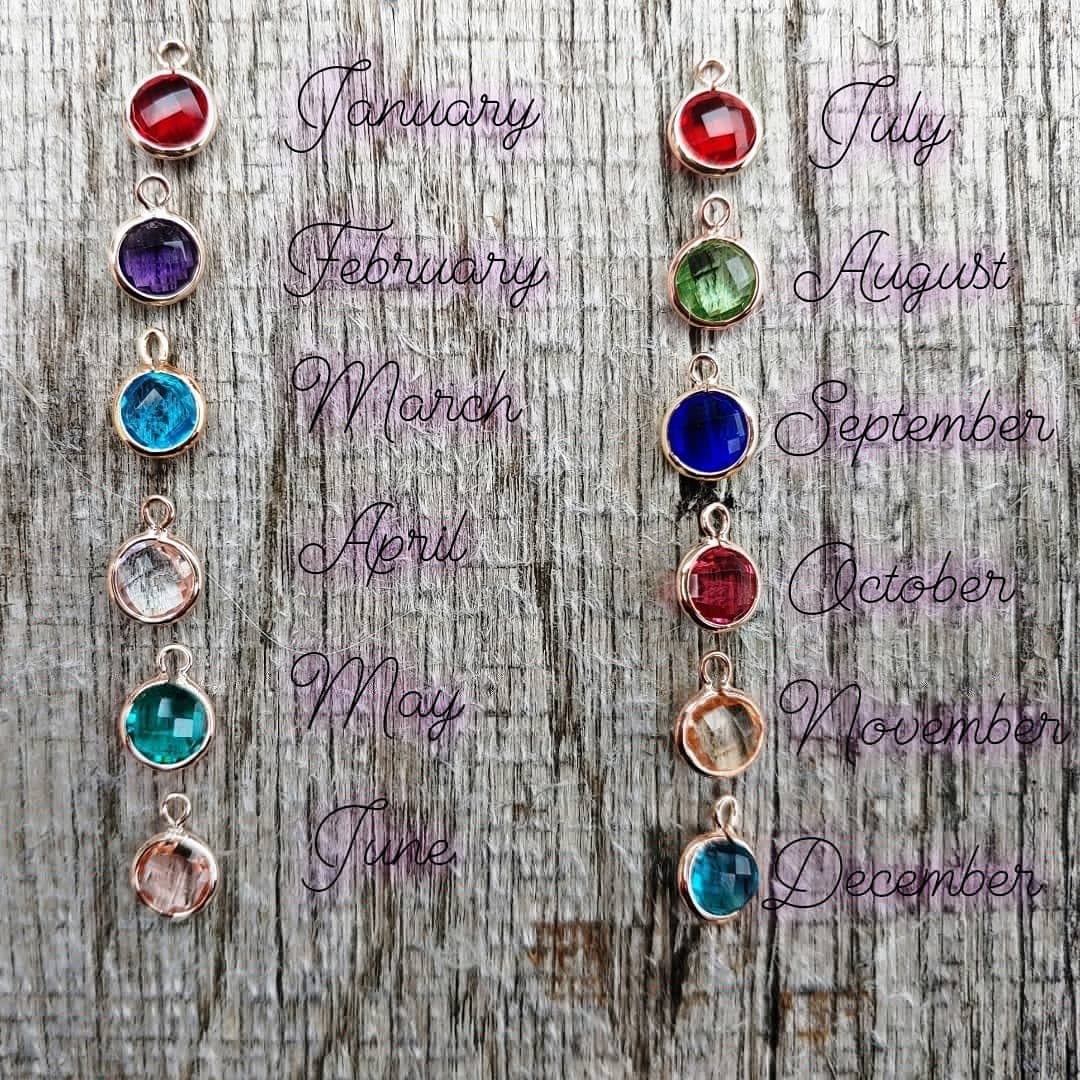 16k gold birthstone necklace