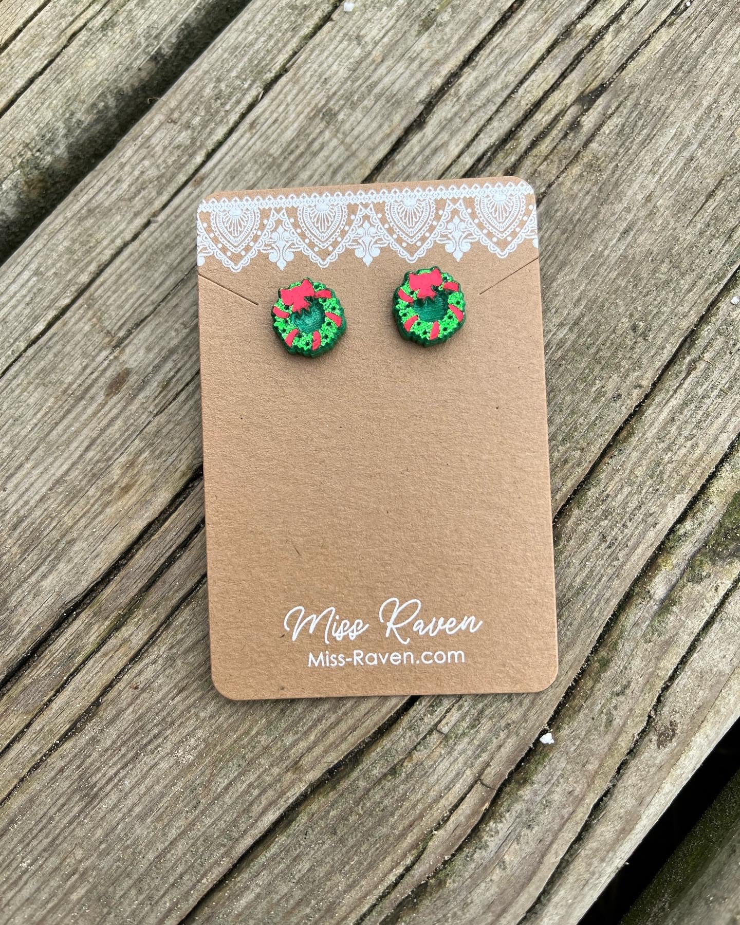 Christmas stud earrings