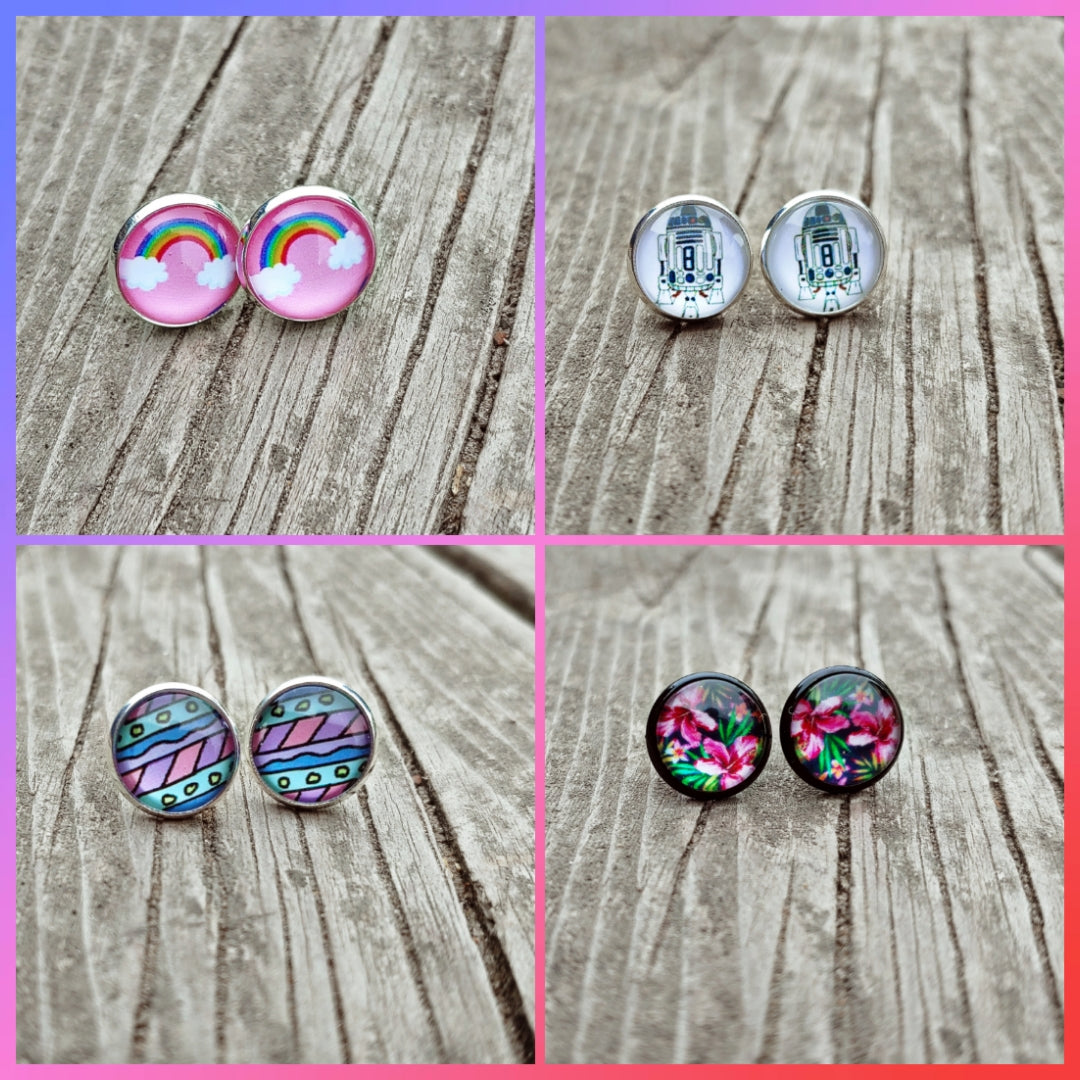 Summer stud earrings