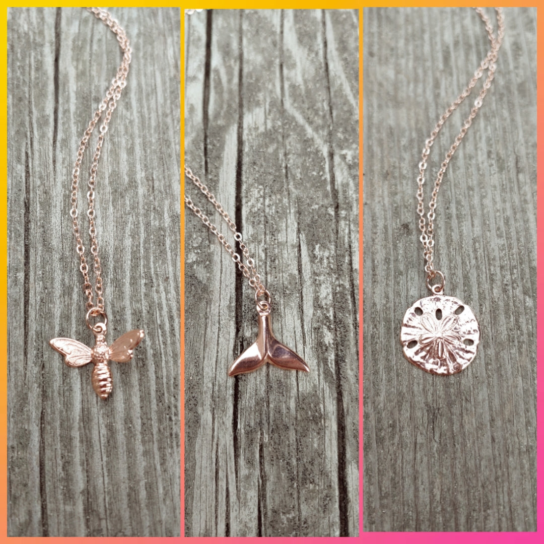 Rose gold necklaces