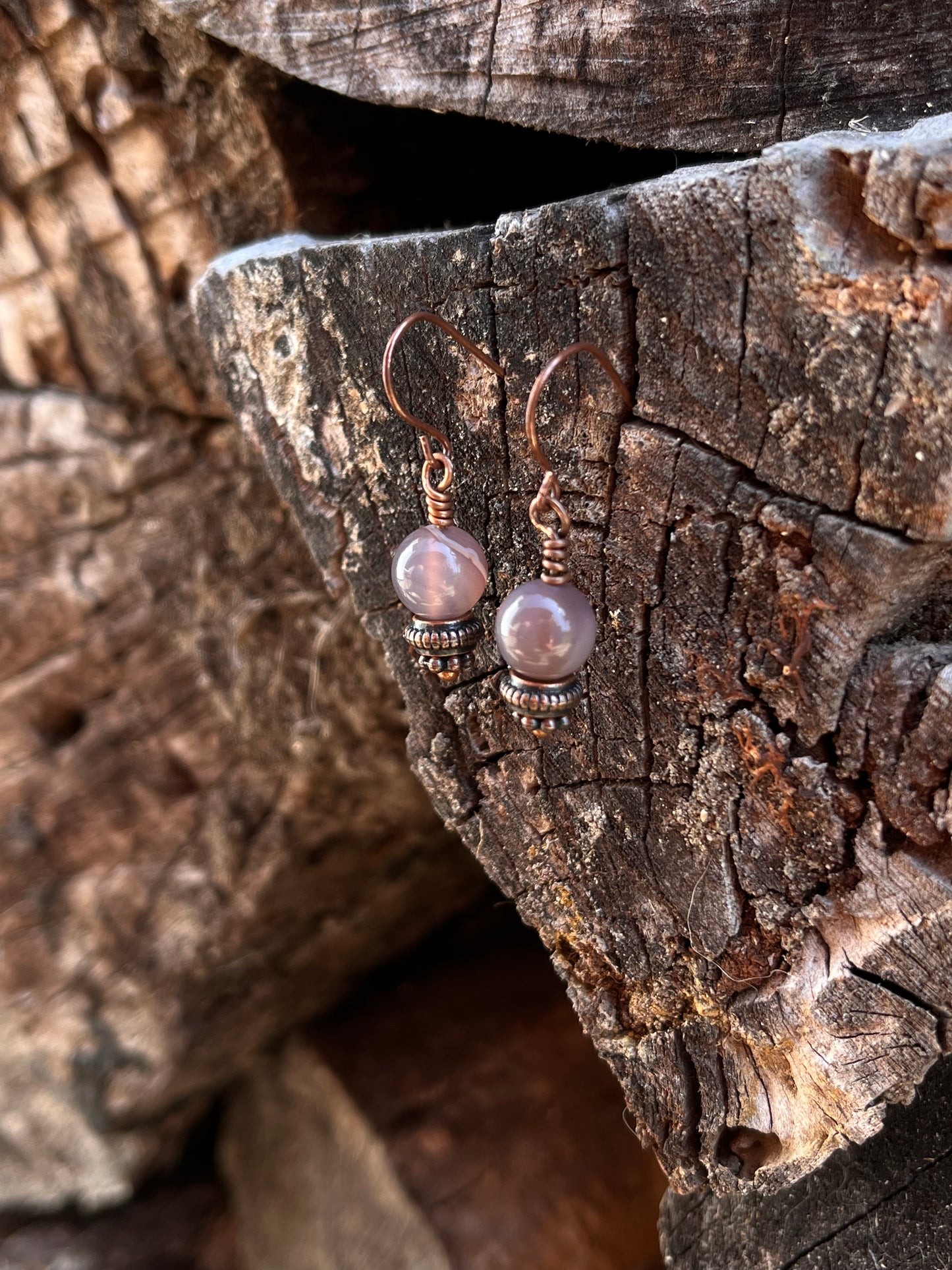 Crystal ball earrings