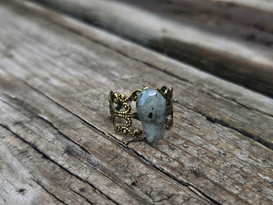 Labradorite rings