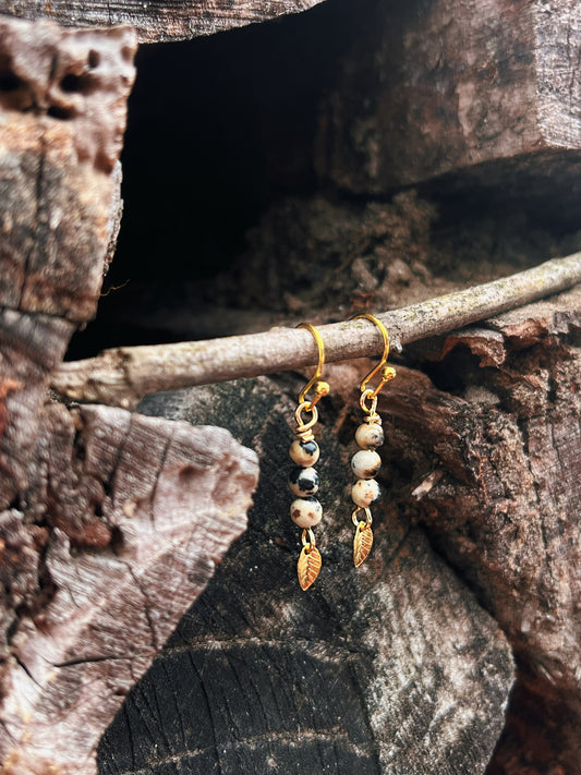 Dalmatian Jasper earrings