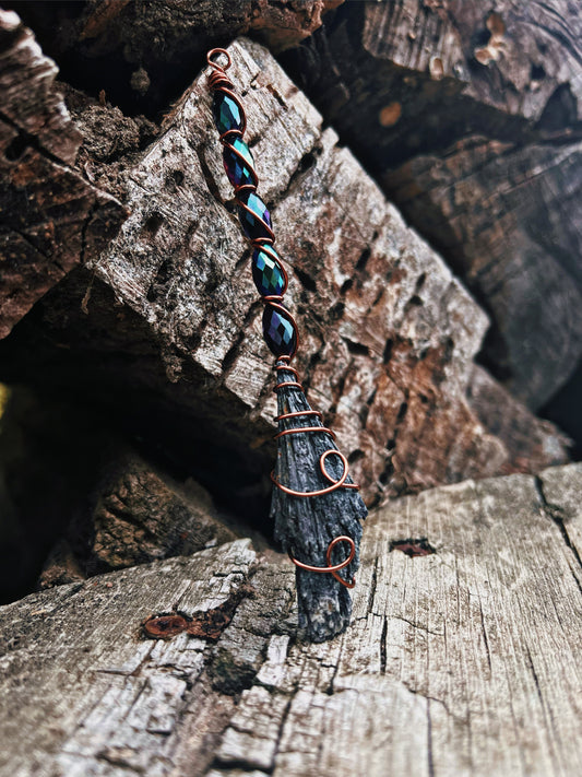 Black kyanite witches broom