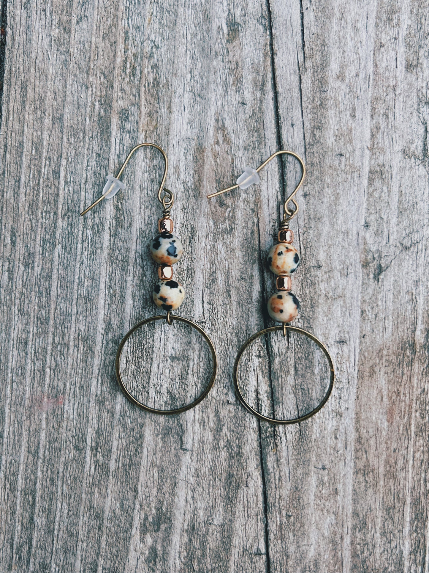 Dalmatian Jasper earrings