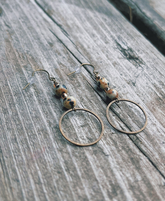 Dalmatian Jasper earrings