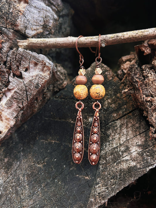 Natural Jasper earrings