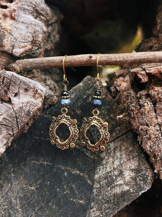 Bronze boho earrings