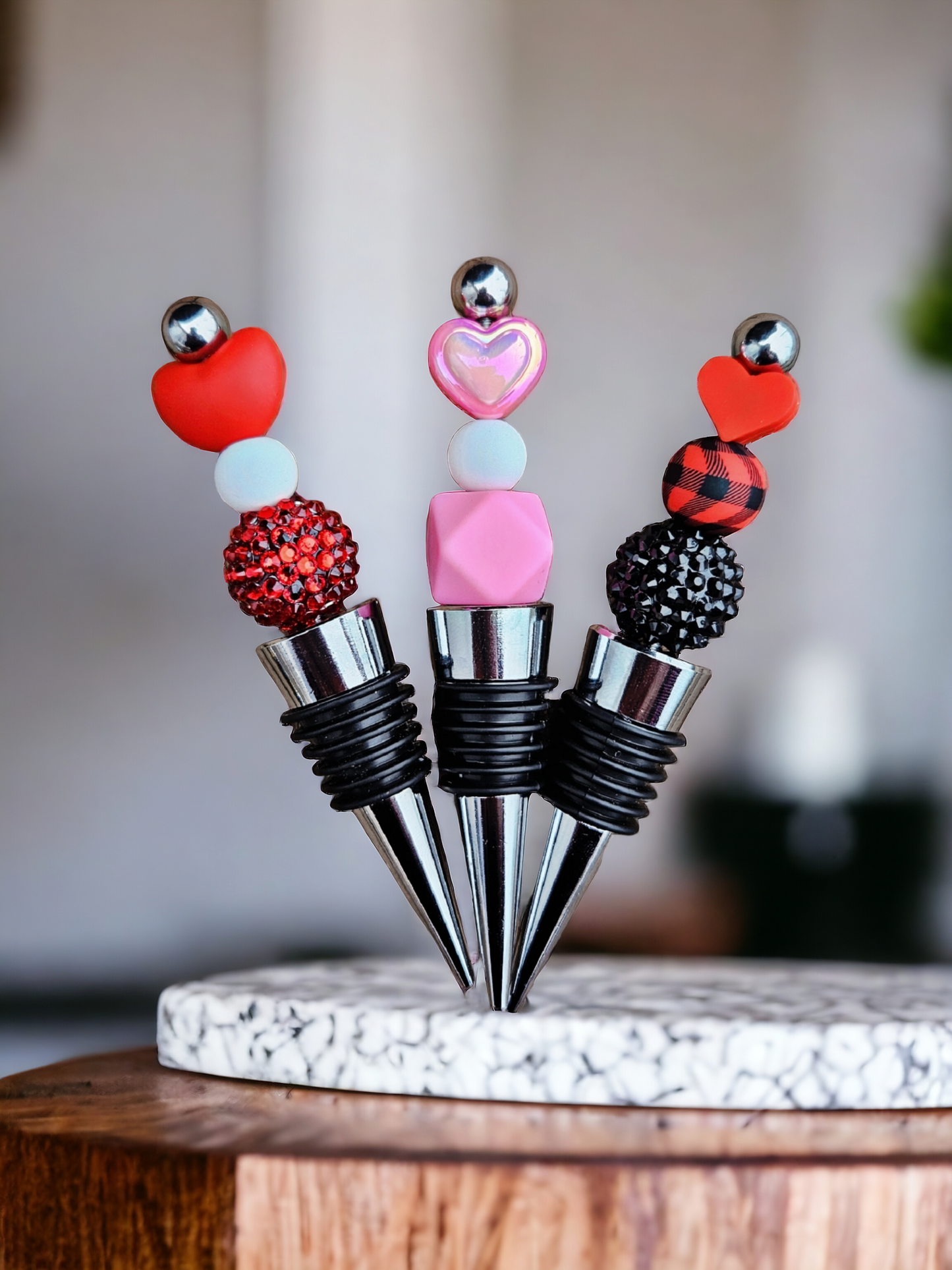 Valentine's wine stoppers