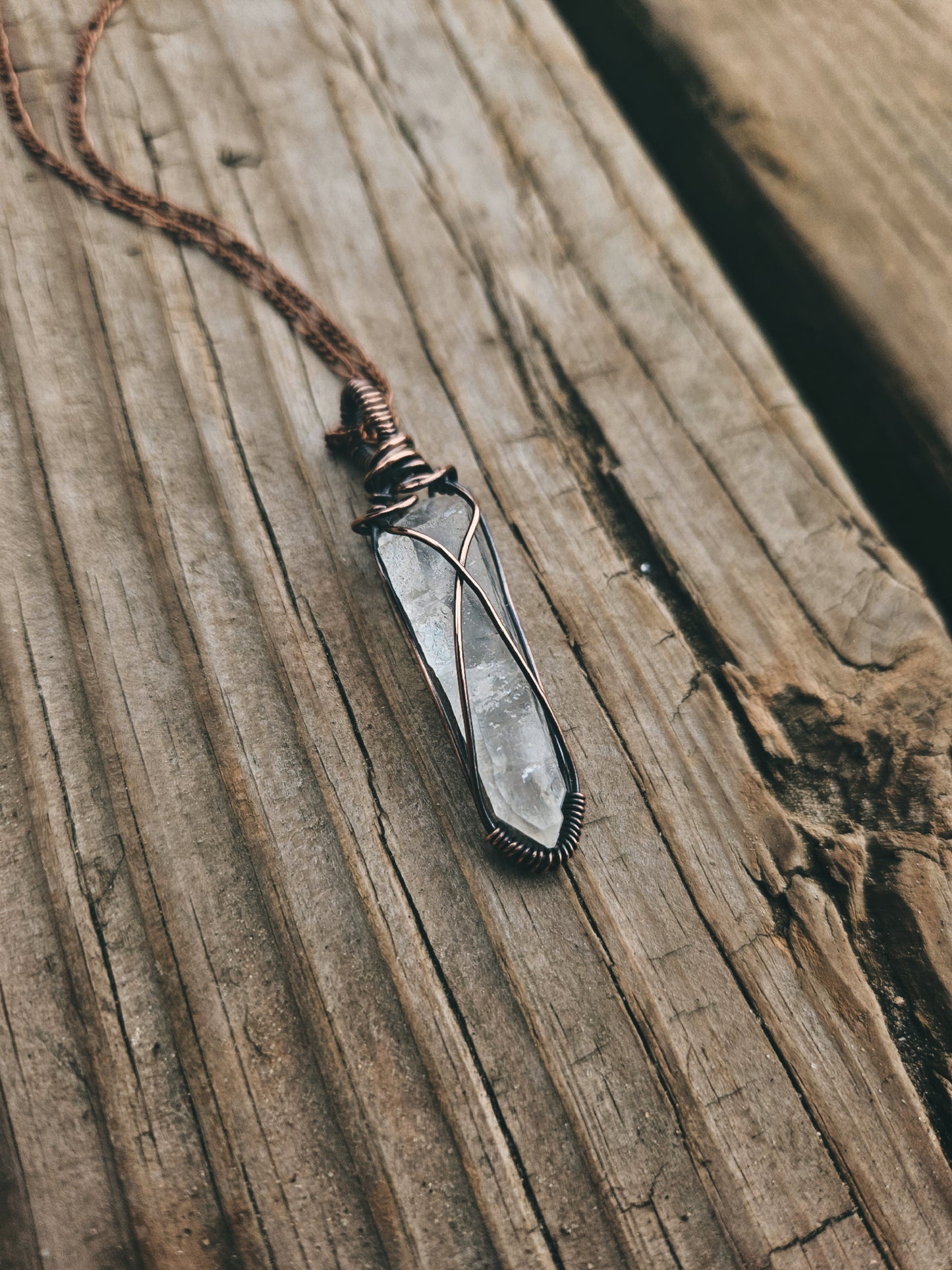 Crystal quartz necklace