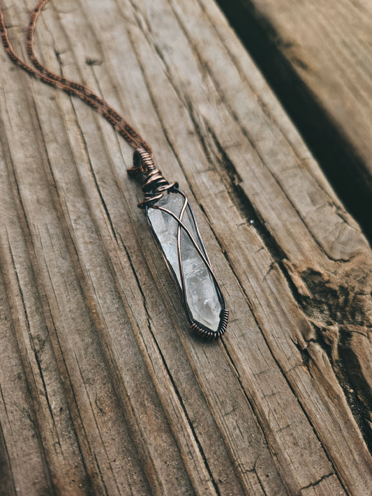 Crystal quartz necklace