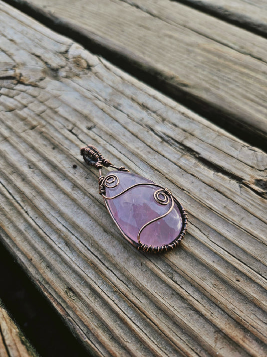 Rose quartz necklace