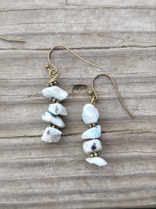 Minimalist crystal earrings