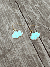 Load image into Gallery viewer, Gold cloud earrings