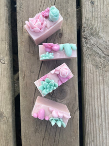 Succulent spring soap