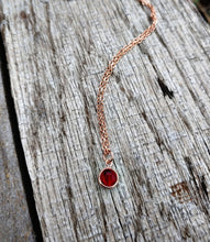 Load image into Gallery viewer, 16k gold birthstone necklace
