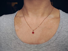 Load image into Gallery viewer, 16k gold birthstone necklace