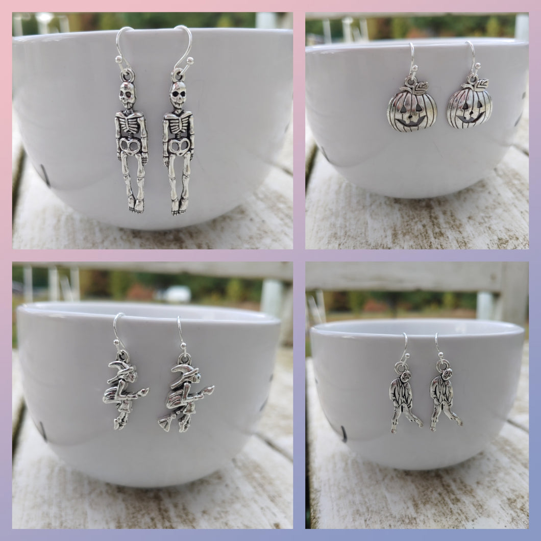 Halloween charm earrings
